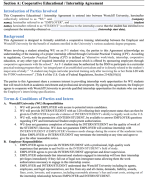 Cooperative Agreement Sample for CPT application 